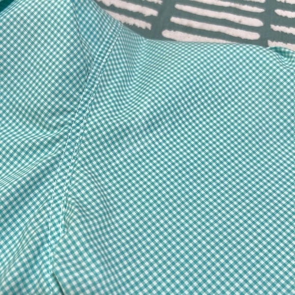 Frank & Eileen Paul Long Sleeve Button Down Size XL Green and White - Picture 9 of 9